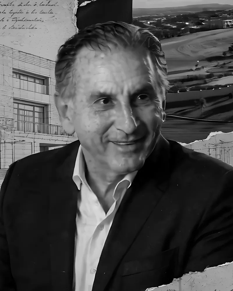 Retrato de Cesar Federmann, de blazer, sorrindo